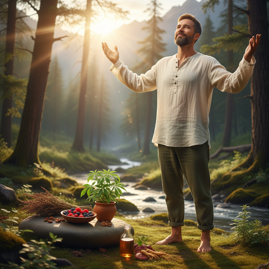 Pria muda yang sehat dan aktif